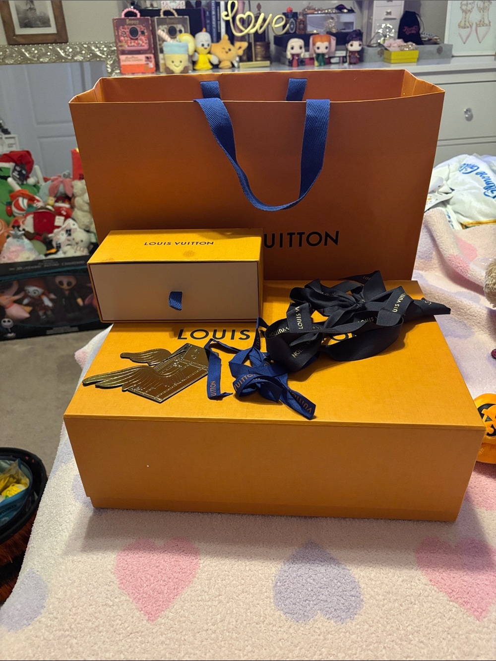 Louis Vuitton Shopping Bag, ribbon, & box set